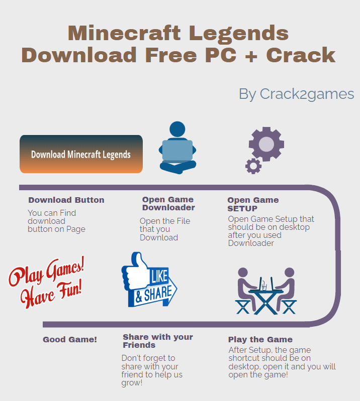 Minecraft Legends download crack free